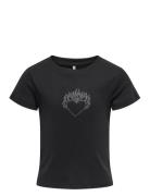 Kogkira Life Ss Blng O-Neck Baby Tee Jrs Tops T-shirts Short-sleeved B...