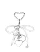 Pearly Bow Bag Charm Avaimenperä Silver SUI AVA