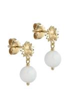 Daystar Globe Earrings Korvakoru Korut Gold Enamel Copenhagen