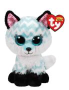 Atlas - Aqua Chevron Fox Med Toys Soft Toys Stuffed Animals Multi/patt...