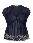 Blouse Tops Blouses Sleeveless Navy United Colors Of Benetton