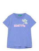 T-Shirt Tops T-shirts Short-sleeved Blue United Colors Of Benetton