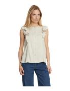 Nuyngva Top Tops T-shirts & Tops Sleeveless Cream Nümph