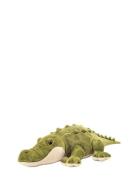Crocodile 60 Cm Toys Soft Toys Stuffed Animals Green Teddy Hermann