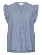 Lr-Lennon Tops T-shirts & Tops Sleeveless Blue Levete Room