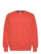 Reg Shield Cneck Sweat Tops Sweat-shirts & Hoodies Sweat-shirts Orange...