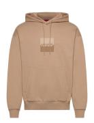 Duspliter Tops Sweat-shirts & Hoodies Hoodies Beige HUGO