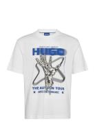 Nopix Tops T-shirts Short-sleeved White HUGO BLUE