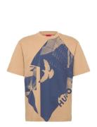 Didove Tops T-shirts Short-sleeved Beige HUGO