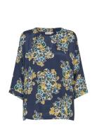 Mabecca Tops T-shirts & Tops Long-sleeved Navy Masai