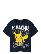 Nkmjamish Pokemon Nreg Ss Top Noos Sky Tops T-shirts Short-sleeved Nav...