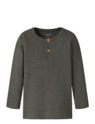 Nmmkab Ls Top Noos Tops T-shirts Long-sleeved T-shirts Brown Name It