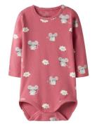 Nbfvandora Ls Body Box Bodies Long-sleeved Pink Name It