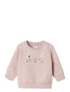 Nbfkleo Ls Sweat Box Unb Tops Sweat-shirts & Hoodies Sweat-shirts Pink...