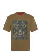 Dipasly Tops T-shirts Short-sleeved Khaki Green HUGO