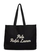Canvas-East Wst Tte-Tte-Lrg Shopper Laukku Black Polo Ralph Lauren