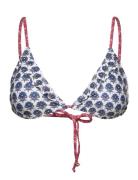 Bloflora Bella Frill Bikini Top Bikiniyläosa Bikiniliivit Blue Becksön...
