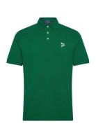 20/1 Mesh-Ssl-Psh Tops Polos Short-sleeved Green Polo Ralph Lauren