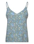 Rwelif Sl Regular Lace Top Tops T-shirts & Tops Sleeveless Blue Rosemu...