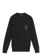 L&S Monogram Crew Neck Jumper Tops Sweat-shirts & Hoodies Sweat-shirts...