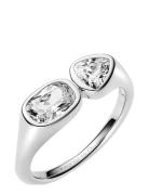 You & Me Signet Ring Sormus Korut Silver Maria Black