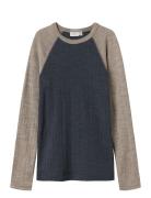 Nkmwang Wool Needle Ls Top Solid Tops T-shirts Long-sleeved T-shirts M...