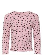 Kmgtrinny Aop Ls O-Nck Top Jrs Noos Tops T-shirts Long-sleeved T-shirt...