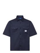 Ekyno Tops Shirts Short-sleeved Navy HUGO BLUE