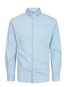 Jjeaxel Stretch Shirt Ls Noos Mni Tops Shirts Long-sleeved Shirts Blue...