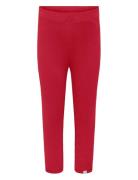 Kmgtrinny Life Solid Legging Jrs Noos Bottoms Leggings Red Kids Only