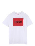 T-Shirt Tops T-shirts Short-sleeved White Hugo Kids