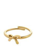 Lulu Bow Stack Ring Gold-Plated Sormus Korut Gold Pilgrim