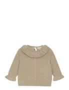 Pullover Knit Tops Knitwear Pullovers Beige Minymo