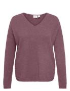 Carmargareta Life Ls Pullover Knt Noos Tops Knitwear Jumpers Pink ONLY...