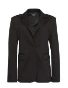 Ponte Slim Blazer Blazers Single Breasted Blazers Black Calvin Klein