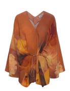 Rodebjer Glory Meadow Tops Blouses Long-sleeved Orange RODEBJER