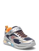 Boys Skechers Meteor-Lights Matalavartiset Sneakerit Tennarit Silver S...