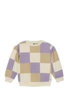 Sweater Check Tops Sweat-shirts & Hoodies Sweat-shirts Multi/patterned...