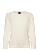 Fovila Tops Knitwear Jumpers Cream BOSS