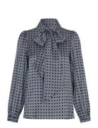 Kikkidea Tops Blouses Long-sleeved Blue Dea Kudibal