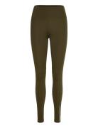 Ua Launch Tights Sport Running-training Tights Khaki Green Under Armou...