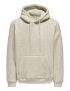Onsemilio Reg Teddy Hoodie Sweat Vd Tops Sweat-shirts & Hoodies Hoodie...