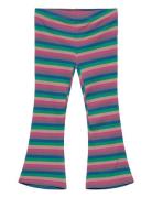 Tnstpolly Flared Rib Pants Bottoms Trousers Multi/patterned The New