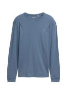 Basic Longsleeve Tops T-shirts Long-sleeved Blue Tom Tailor