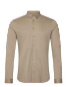 Mmgmarco Jersey Shirt Tops Shirts Casual Beige Mos Mosh Gallery