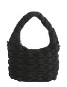 Twist Twill Quilt Bags Small Shoulder Bags-crossbody Bags Black HVISK