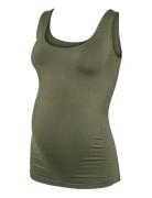 Mlheal Tank Top A. Tops T-shirts & Tops Sleeveless Khaki Green Mamalic...