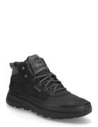 Mid Lace Up Sneaker Korkeavartiset Tennarit Black Timberland