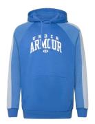 Ua Rival Flc Cb Hood Sport Sweat-shirts & Hoodies Hoodies Blue Under A...