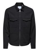 Onswyatt Reg 0537 Overshirt Frml Tops Overshirts Black ONLY & SONS